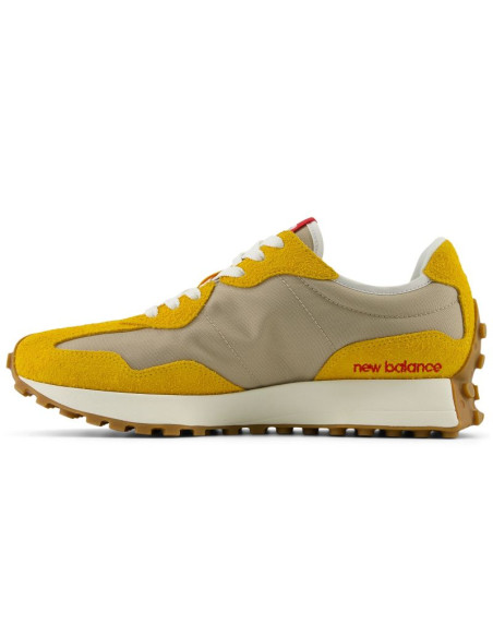 Sneakersy damskie/męskie new balance nb 327 żółte (u327sb)