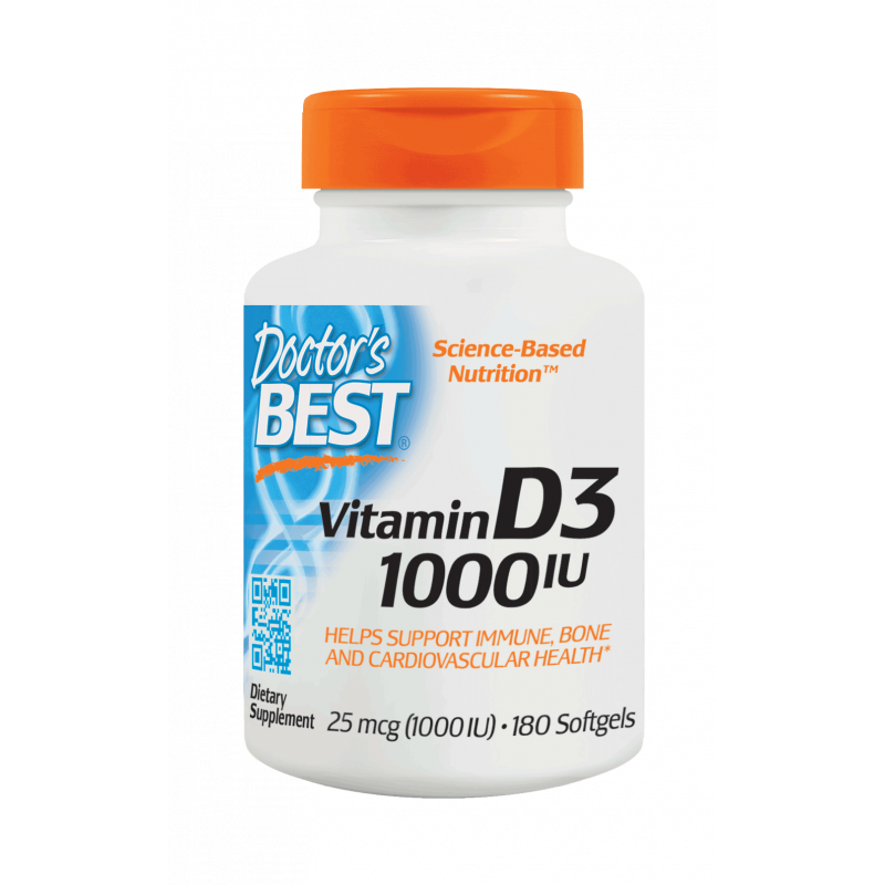 Witamina D3 25 mcg (180 kaps.)