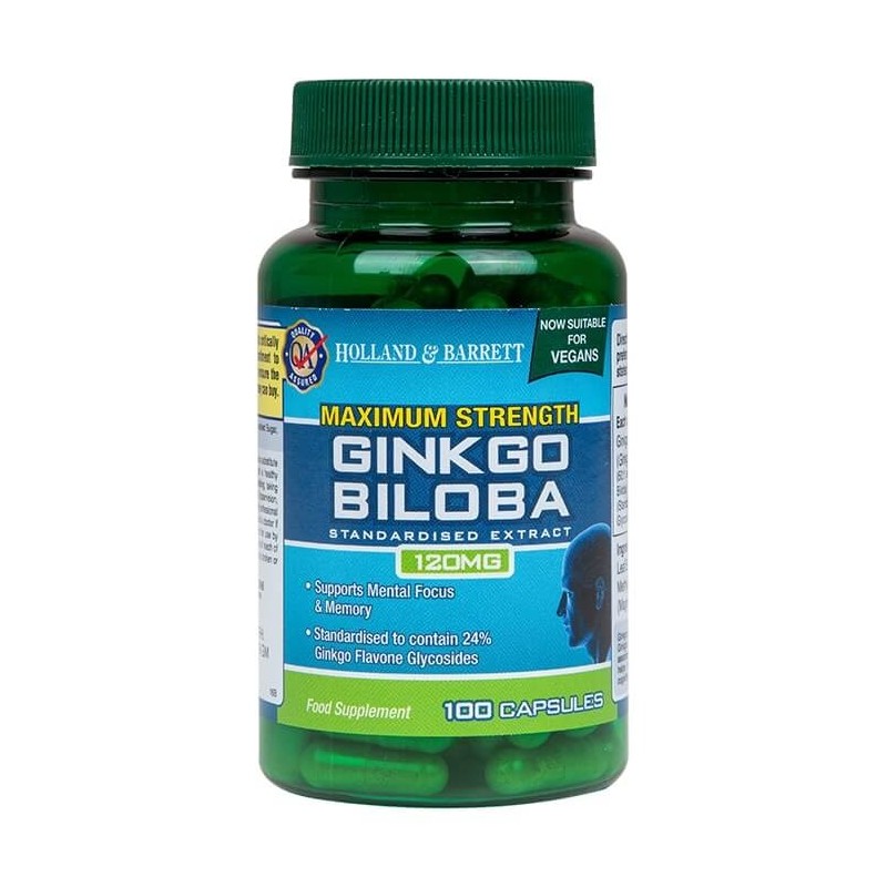 Maximum Strength  Ginkgo Biloba 120 mg (100 kaps.)