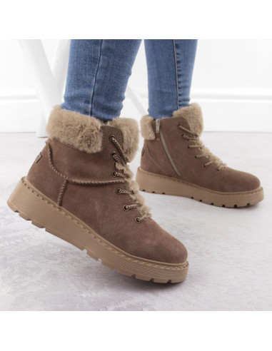 Botki z futerkiem rieker 70402