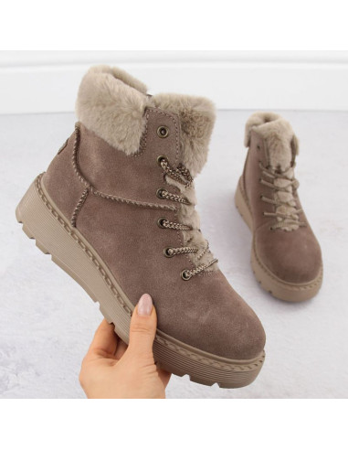 Botki z futerkiem rieker 70402