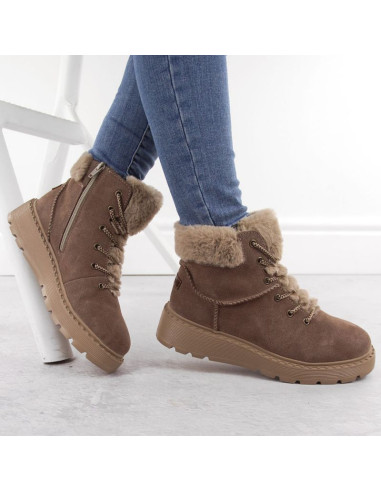 Botki z futerkiem rieker 70402