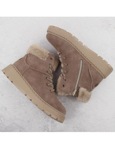 Botki z futerkiem rieker 70402