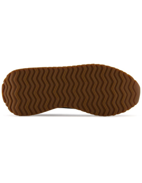 Sneakersy męskie new balance buty lifestylowe sportowe ze skóry zamszowej czarne (ms237ga)