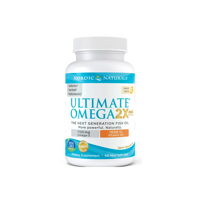 Ultimate Omega 2X Mini with Vitamin D3 (60 kaps.)