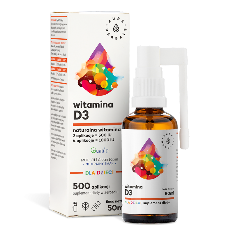 Witamina D3 dla dzieci MCT aerozol (50 ml)