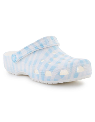Klapki crocs classic gingham clog w 211006