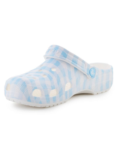 Klapki crocs classic gingham clog w 211006