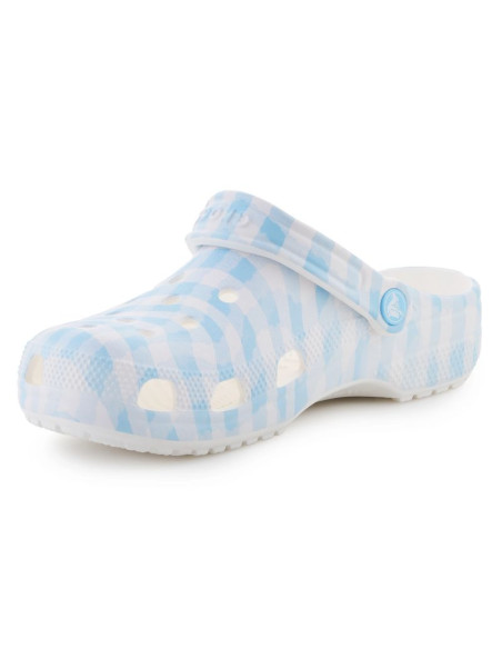 Klapki crocs classic gingham clog w 211006