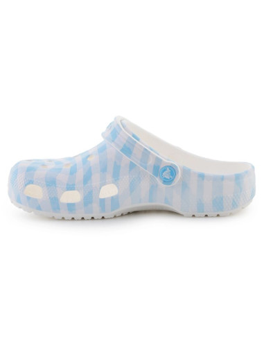 Klapki crocs classic gingham clog w 211006