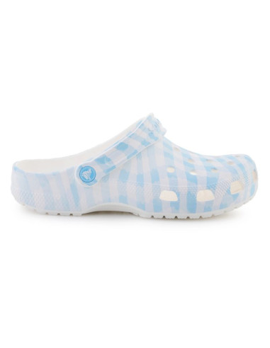 Klapki crocs classic gingham clog w 211006