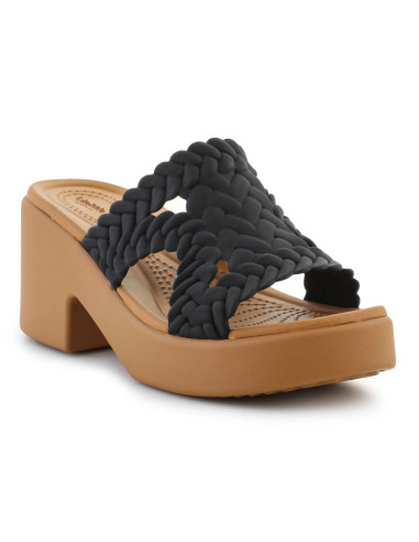 Klapki crocs brooklyn woven slide heel w 209979