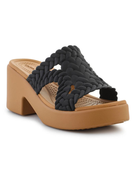 Klapki crocs brooklyn woven slide heel w 209979