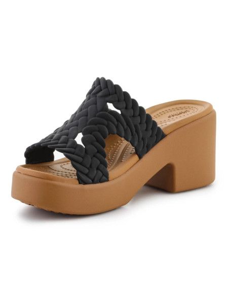 Klapki crocs brooklyn woven slide heel w 209979