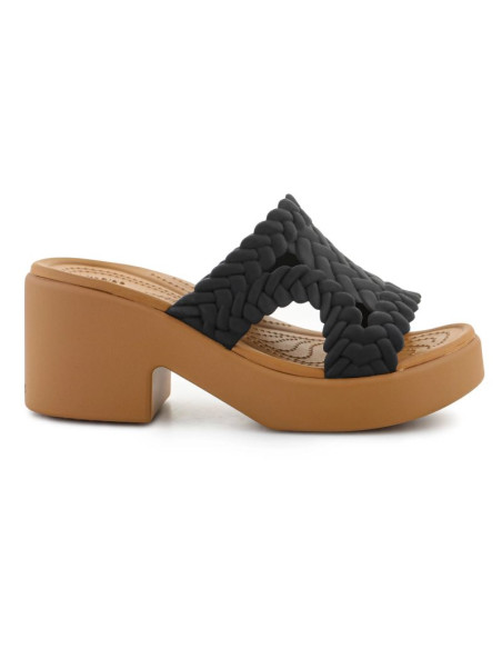 Klapki crocs brooklyn woven slide heel w 209979