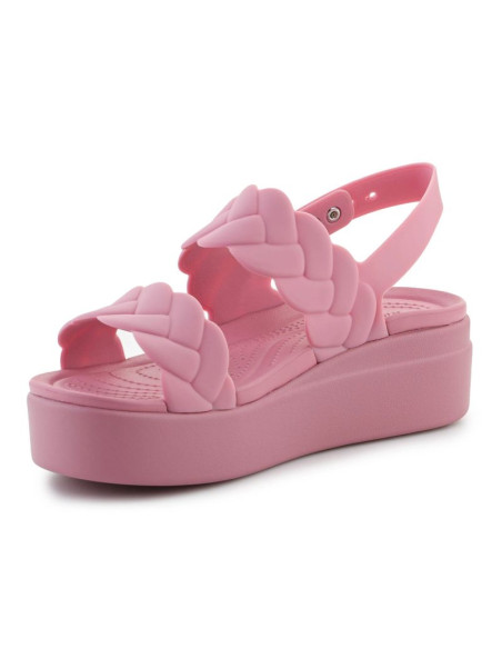 Sandały crocs brooklyn woven low wedge w 209977