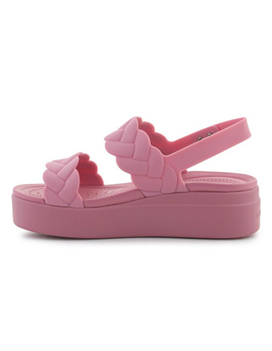 Sandały crocs brooklyn woven low wedge w 209977
