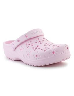 Klapki crocs classic floral cut out clog w