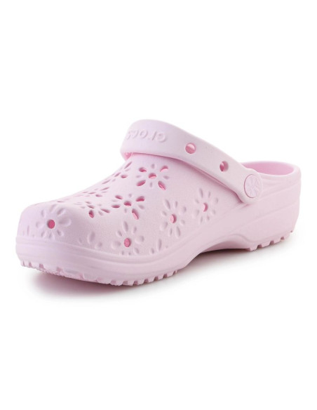 Klapki crocs classic floral cut out clog w