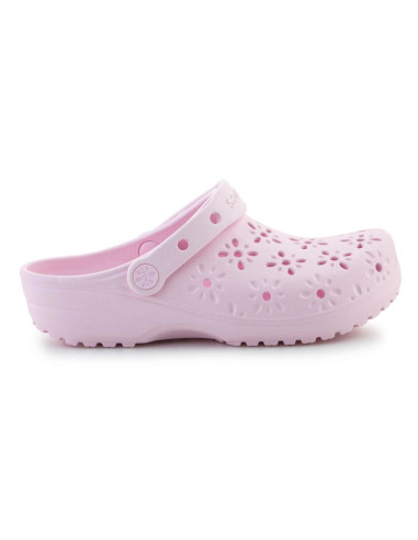 Klapki crocs classic floral cut out clog w