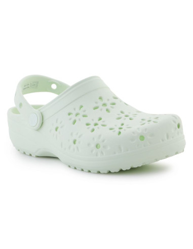 Klapki crocs classic floral cut out clog w