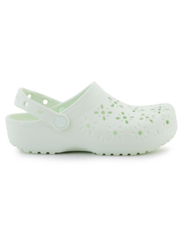 Klapki crocs classic floral cut out clog w