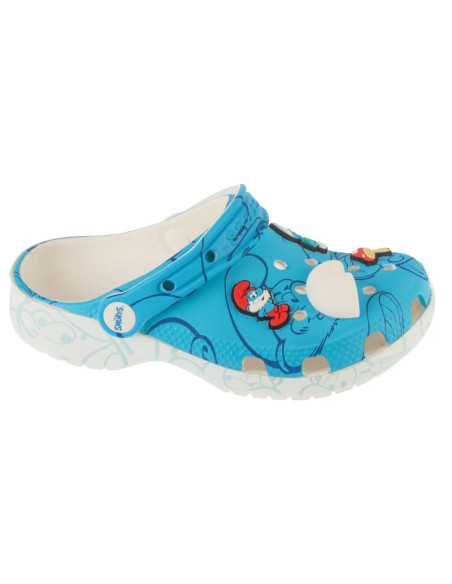 Klapki crocs classic smurfs clog jr 210821