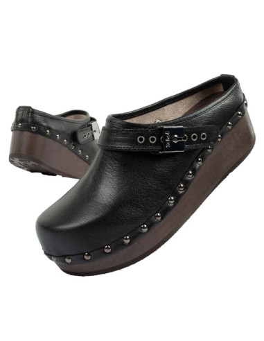 Klapki drewniaki scholl iconic w