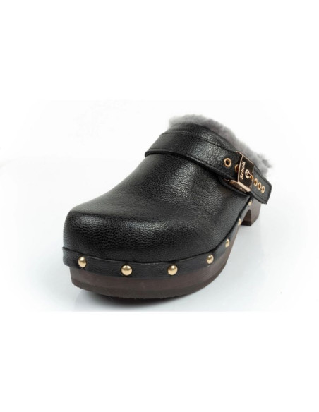 Klapki drewniaki scholl iconic w