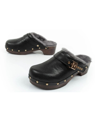 Klapki drewniaki scholl iconic w