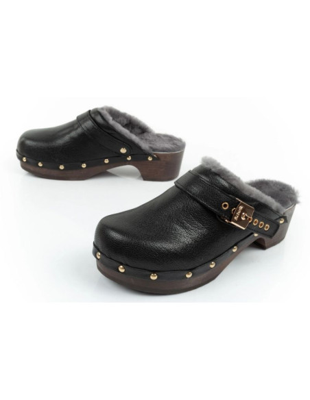 Klapki drewniaki scholl iconic w