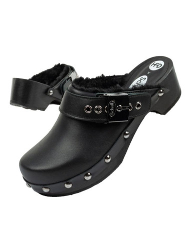 Klapki drewniaki scholl iconic w