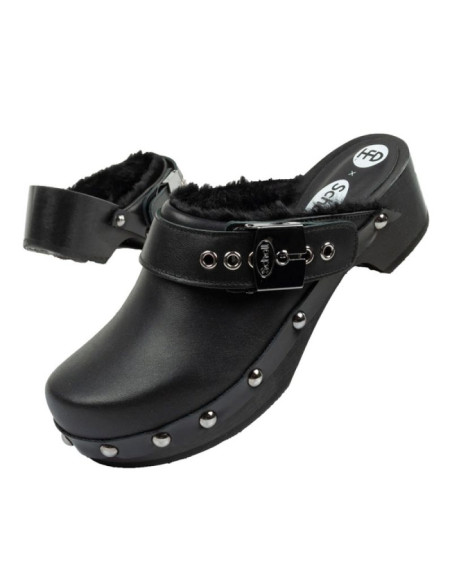 Klapki drewniaki scholl iconic w