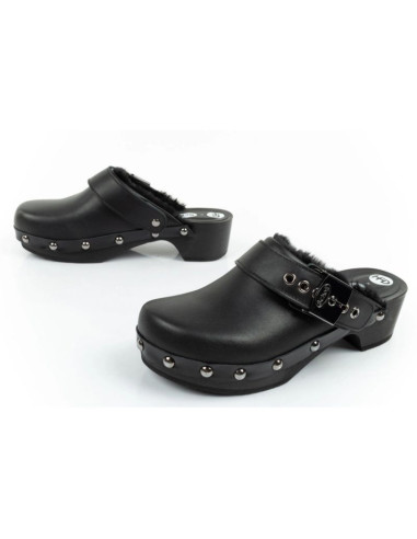 Klapki drewniaki scholl iconic w