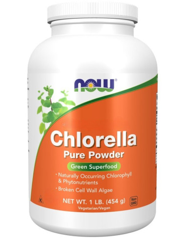 Now Foods Chlorella Powder - Chlorella Proszek (454 G)
