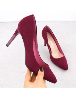 Czółenka zamszowe sergio leone 1339 w