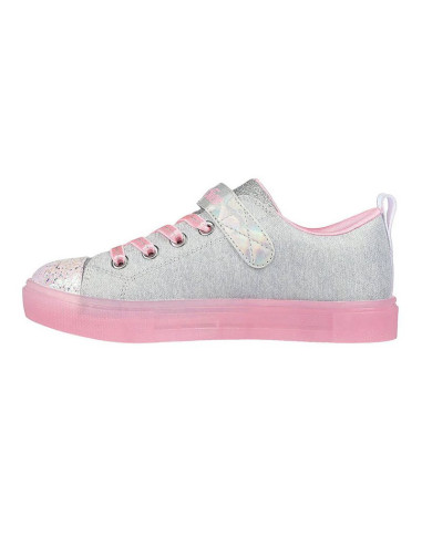 Buty skechers s lights twinkle sparks heather magic jr