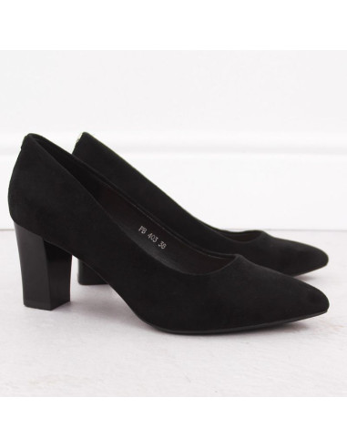 Czółenka na słupku sergio leone w pb4