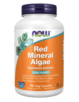 Now Foods Red Mineral Algae Veg - Czerwone Algi Mineralne (180 Kaps.)