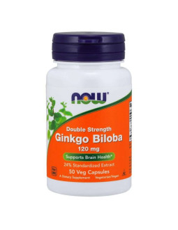 Now Foods Ginkgo Biloba Standaryzowany Ekstrakt 50:1 - Miłorząb Japoński (50 Kaps.)