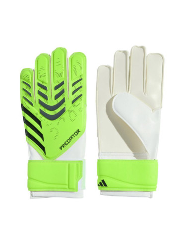 Rękawice bramkarskie adidas predator training limonkowe jr