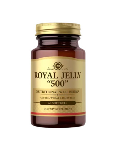Solgar Royal Jelly 500 - Mleczko Pszczele 500 Mg (60 Kaps.)