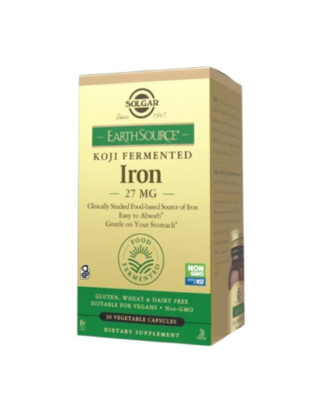 Solgar Earth Source® Koji Fermented Iron 27 Mg  (30 Kaps.)