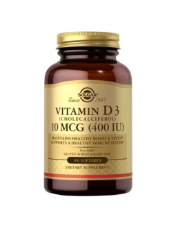 Solgar Vitamin D3 (Cholecalciferol) 10 Mcg (400 Iu) (100 Kaps.)
