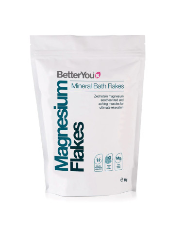Betteryou Magnesium Flakes - Płatki Magnezowe Do Kąpieli (1 Kg)