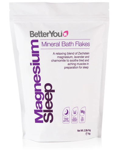 Betteryou Magnesium Flakes Sleep - Płatki Magnezowe Do Kąpieli Na Dobry Sen (1 Kg)