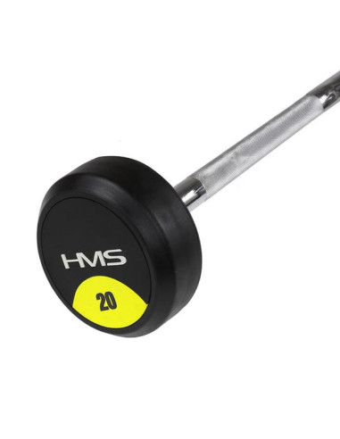 Sztanga gsg-20 gryf stały gumowany 20 kg