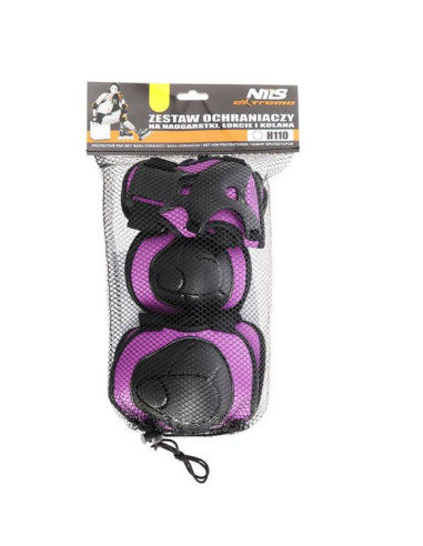 Ochraniacze zestaw nils extreme fioletowe rozmiar xs h110