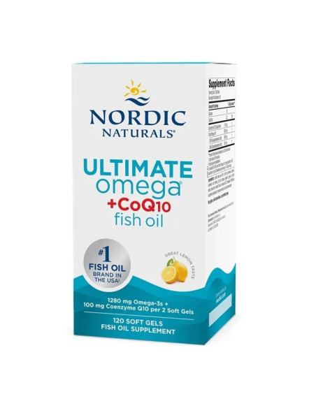 Nordic Naturals Ultimate Omega + Coq10 1280 Mg (120 Kaps.)