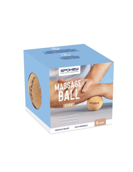 Piłeczka spokey do masażu korkowa oak
